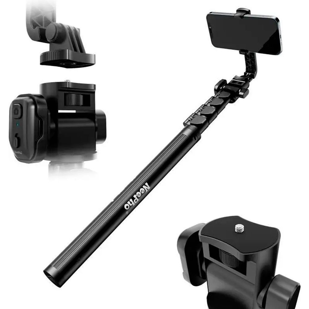Монопод-штатив NeePho NP-Z3 1,8 м 2в1 для смартфона та камери 1/4" з чохлом для зйомки і стримів 1420 фото