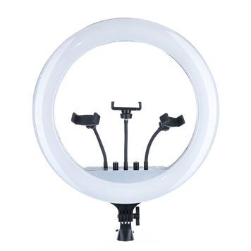 Кільцева лампа RL-18 45 см 55 Вт 520 LED без штативу, з пультом і тримачами для телефону, для стримів, відеозйомки та роботи з контентом 2020 фото
