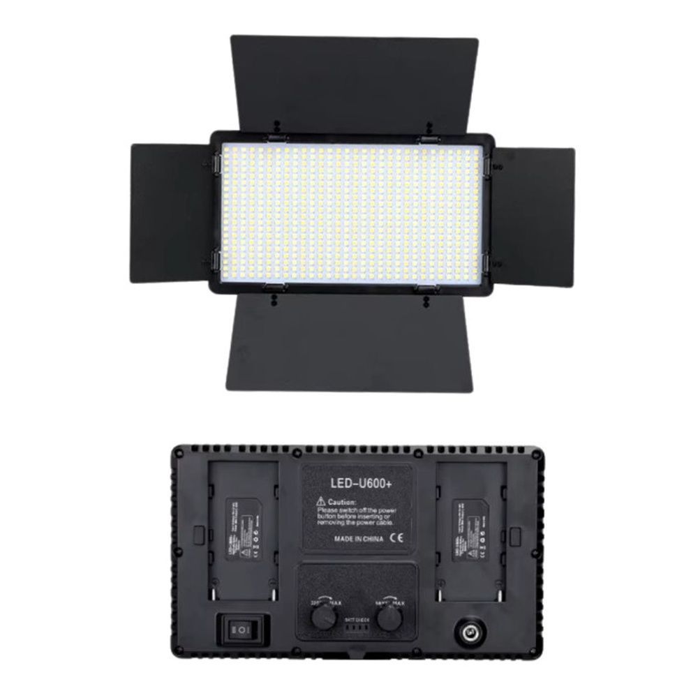 Відео-світло LED U600 40 Вт 640 LED CRI 95+ 3200&ndash;6500K без штативу, з пультом для відеозйомки, інтерв&rsquo;ю та експертного контенту 2100 фото