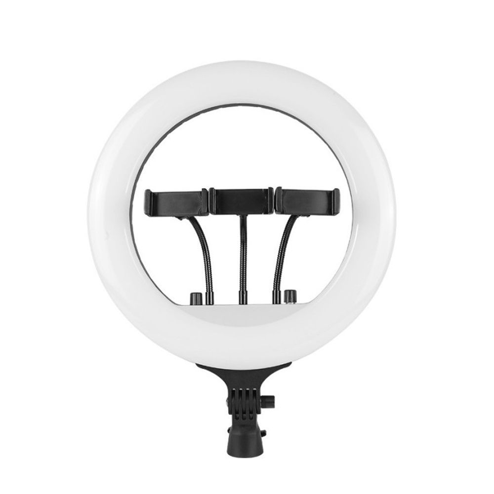 Кольцевая лампа RL-14 36 см 36 Вт 336 LED без штатива, с пультом и держателями для телефона, для домашней съемки, обучения и работы онлайн 2010 фото