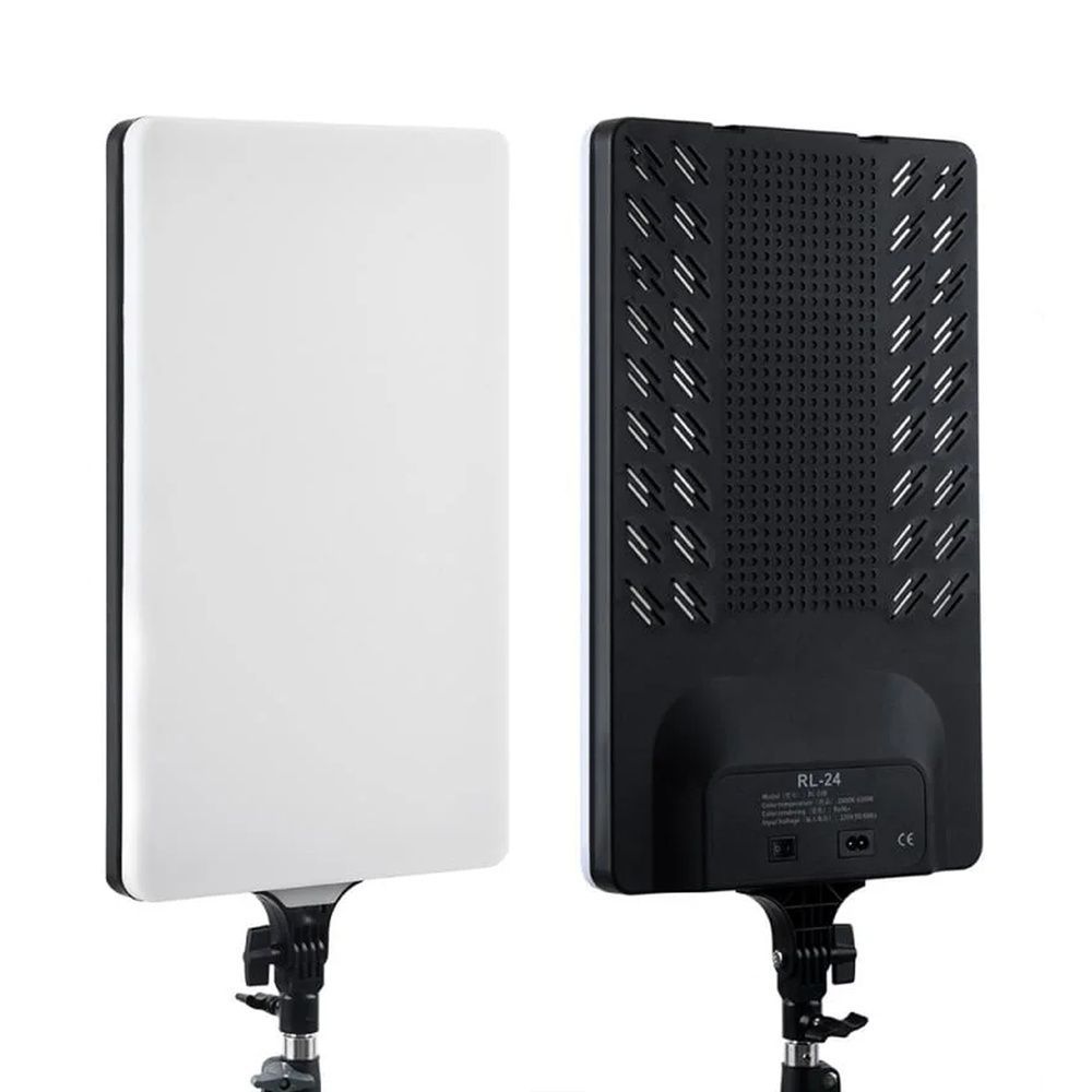 Прямоугольная лампа RL-24 100 Вт 47&times;28 см 480 LED CRI 96+ без штатива, для работы с клиентами, бьюти-процедур и студийной съемки 2060 фото