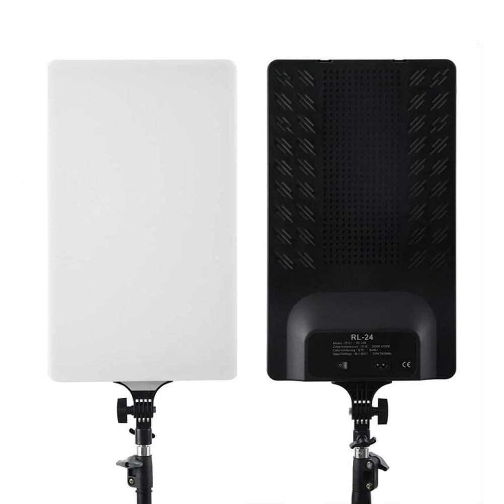 Прямоугольная лампа RL-24 100 Вт 47&times;28 см 480 LED CRI 96+ без штатива, для работы с клиентами, бьюти-процедур и студийной съемки 2060 фото