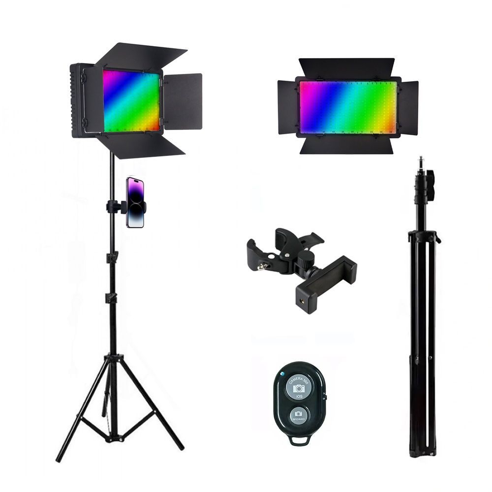 Набір WOW з U600 RGB (світло U600rgb, штатив з тримачем &laquo;Краб&raquo; для телефону та Bluetooth пульт) 60011 фото
