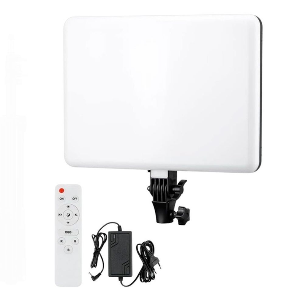 Відео-світло PM-36 RGB 60 Вт 352 LED 36&times;25 см 2700&ndash;6000K без штативу, для створення атмосфери, фону та креативного контенту 2200 фото