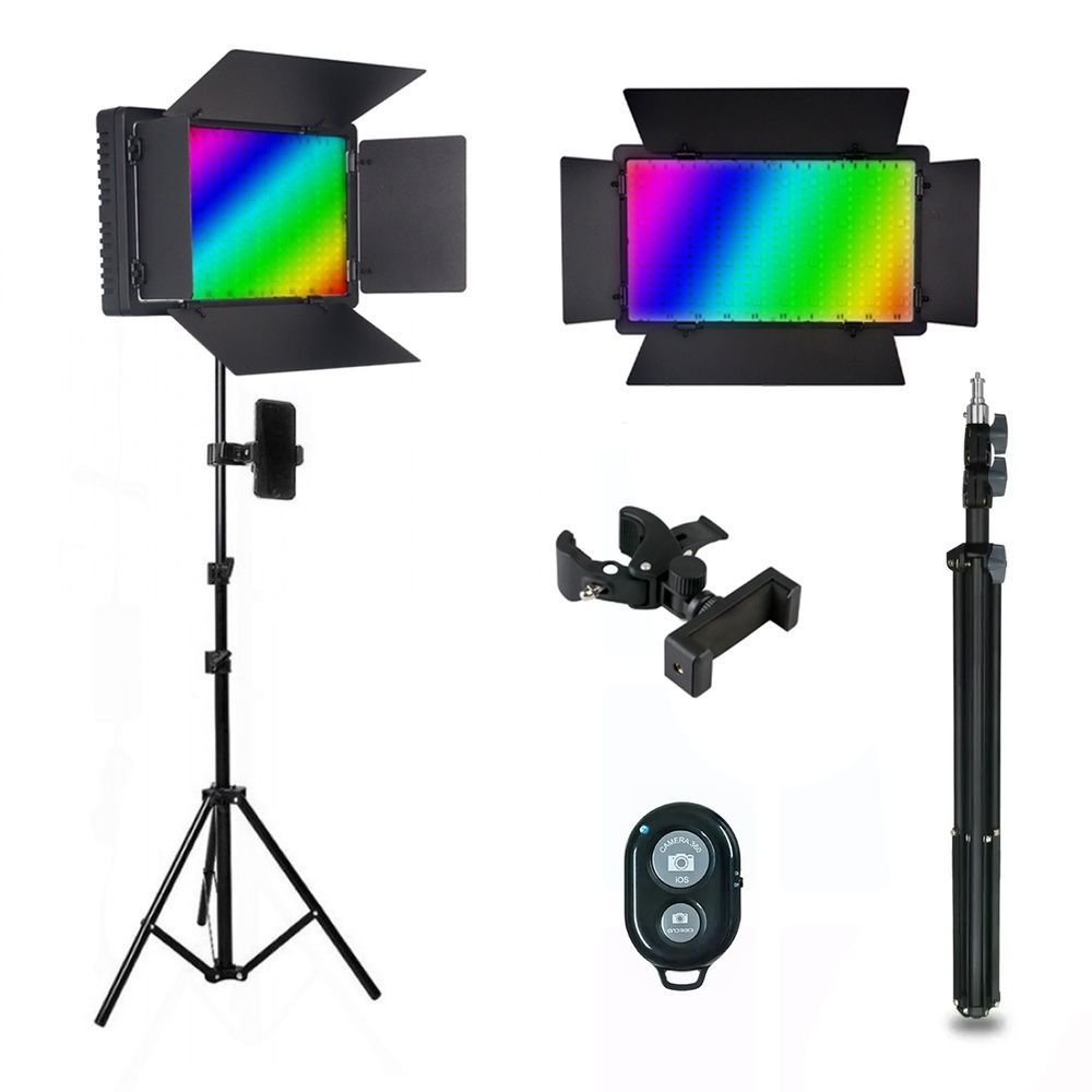 Набор WOW з U800 RGB (свет U800rgb, штатив усиленный с держателем "Краб" для телефона и Bluetooth пульт) 80011 фото