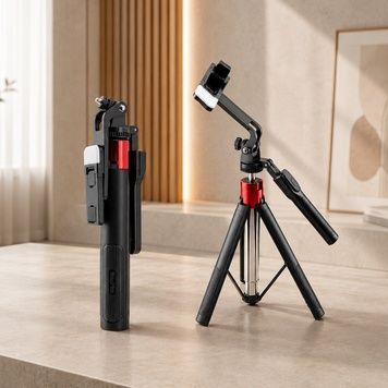 Штатив-монопод NeePho NP-L2S 1,7 м 3в1 з LED-підсвіткою і Bluetooth-пультом для телефону та зйомки 1180 фото